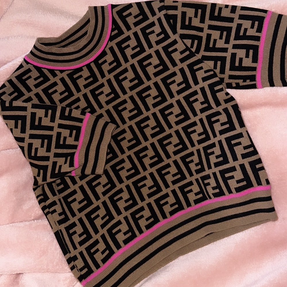 Kids Fendi FF print Sweater